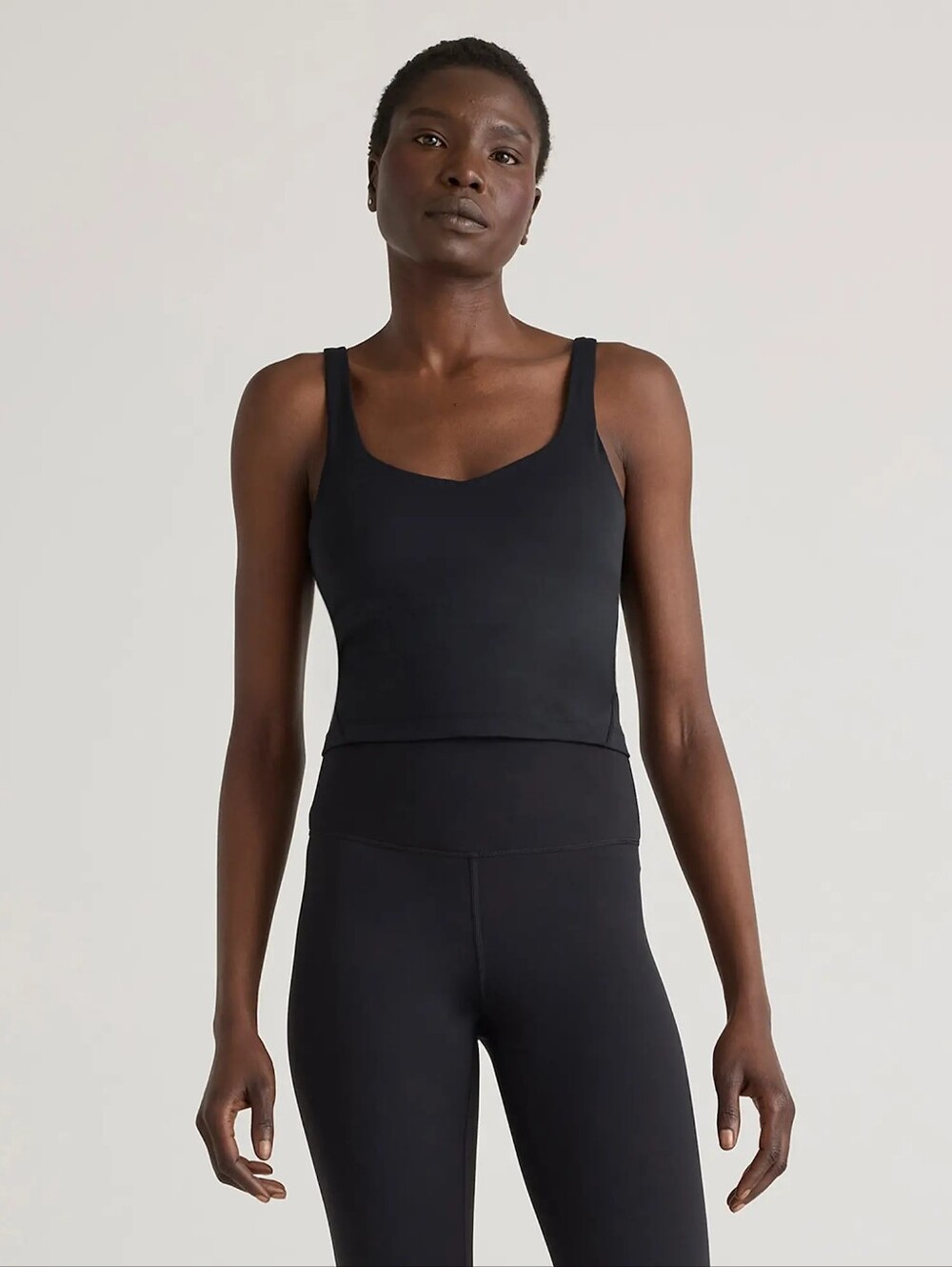 NWOT Quince Ultra-Form V-Neck Cropped Tank Size S